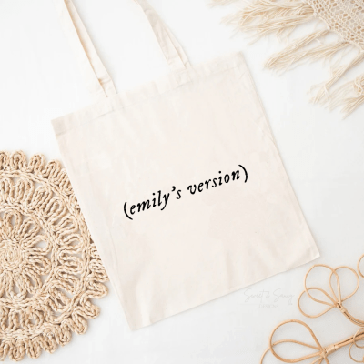 Taylor's Version custom tote bag